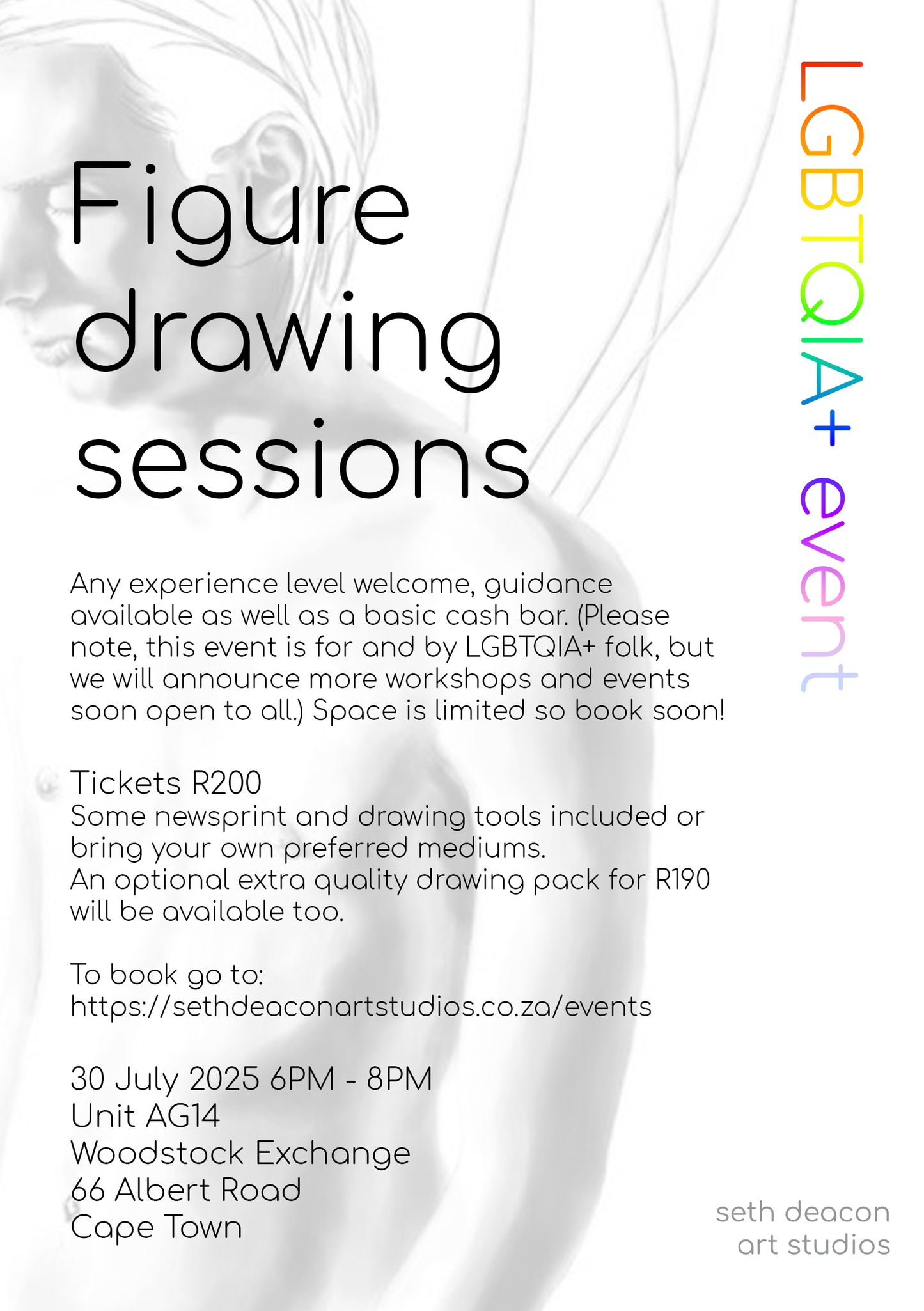 LGBTQIA+ Figure Drawing Session